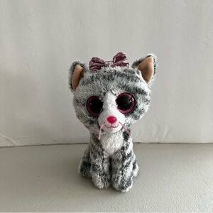 Beanie Boo Kiki Grey Cat Soft Plush 6inch